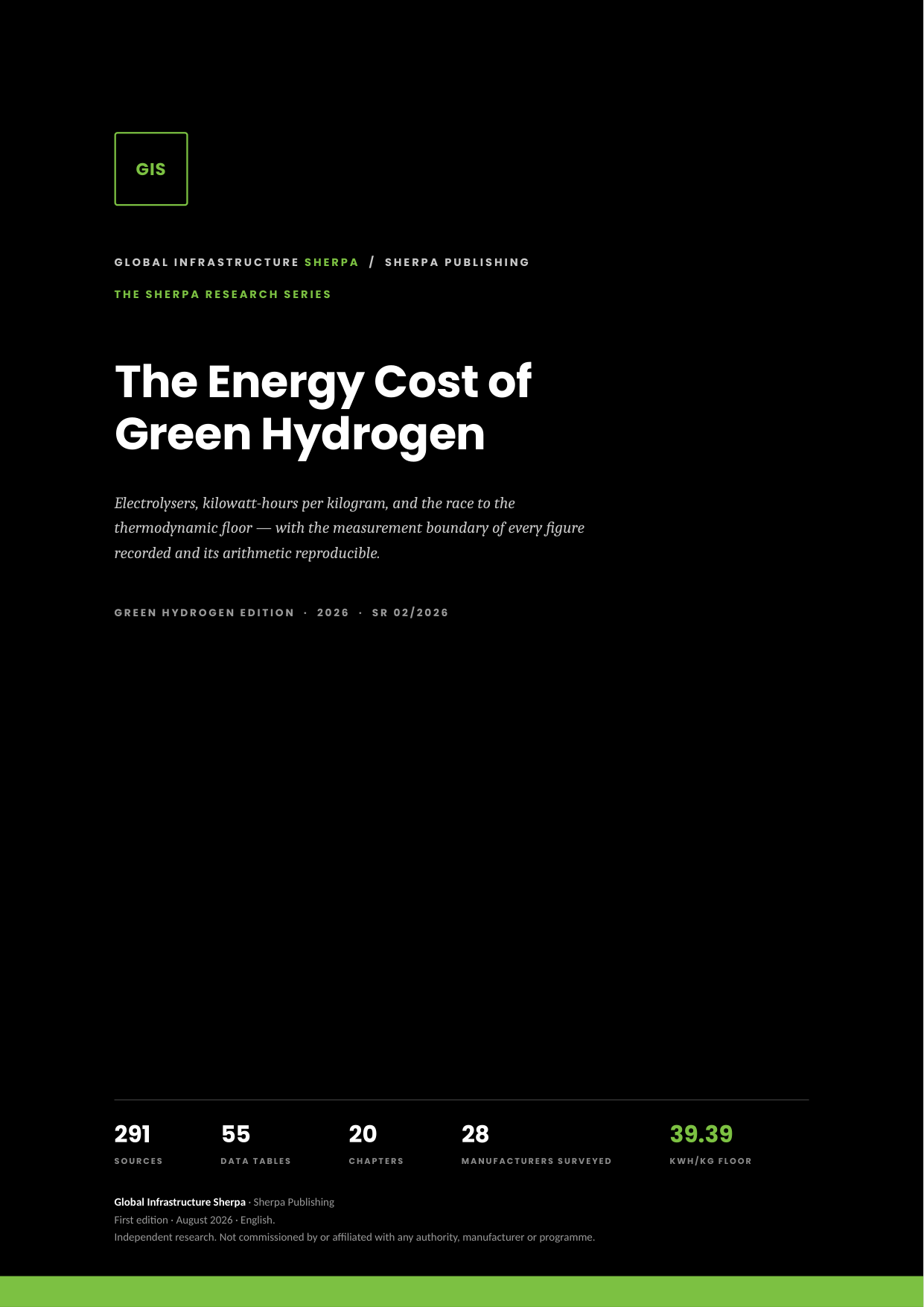 The Energy Cost of Green Hydrogen cover