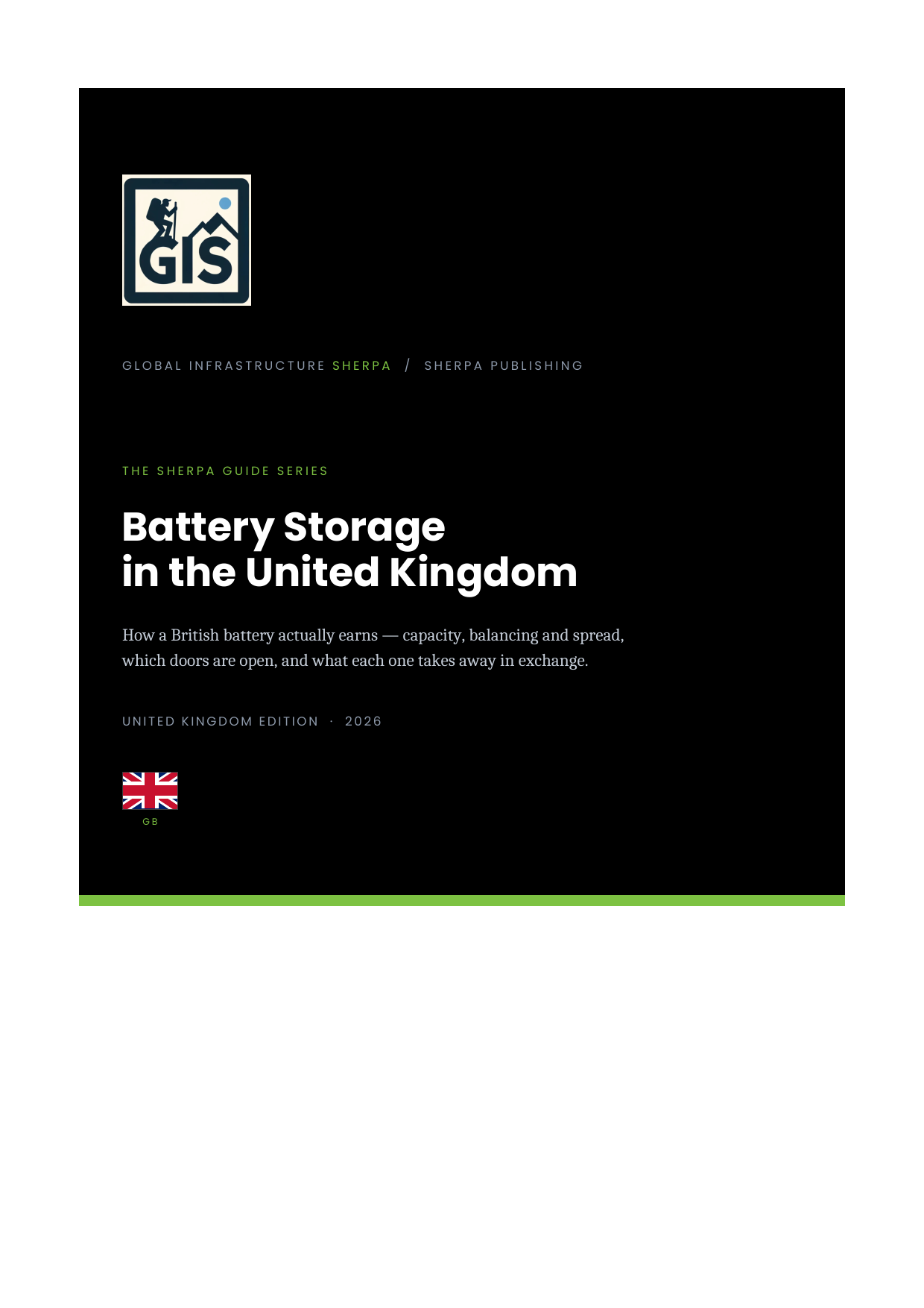 Battery Storage in the United Kingdom cover