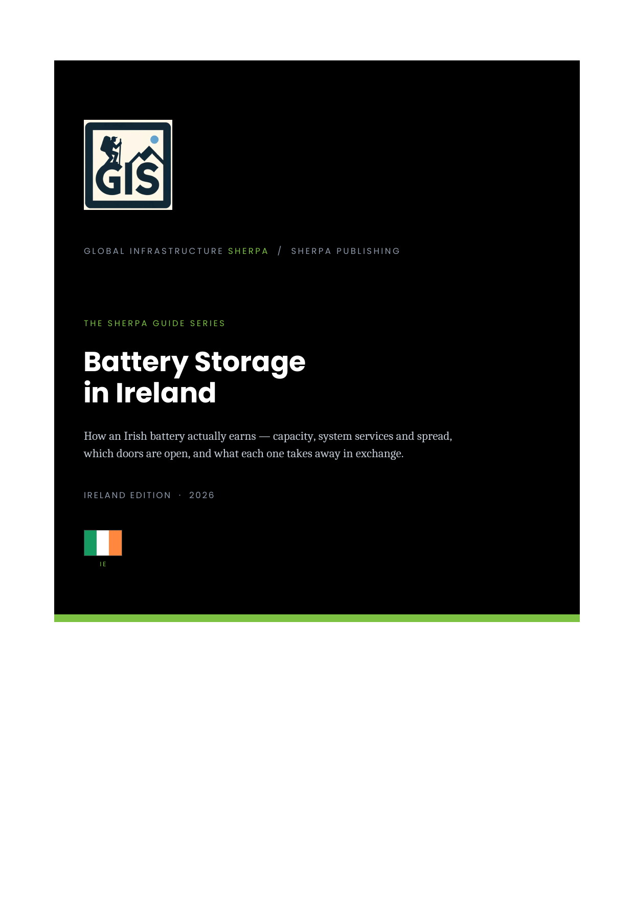 Battery Storage in Ireland cover