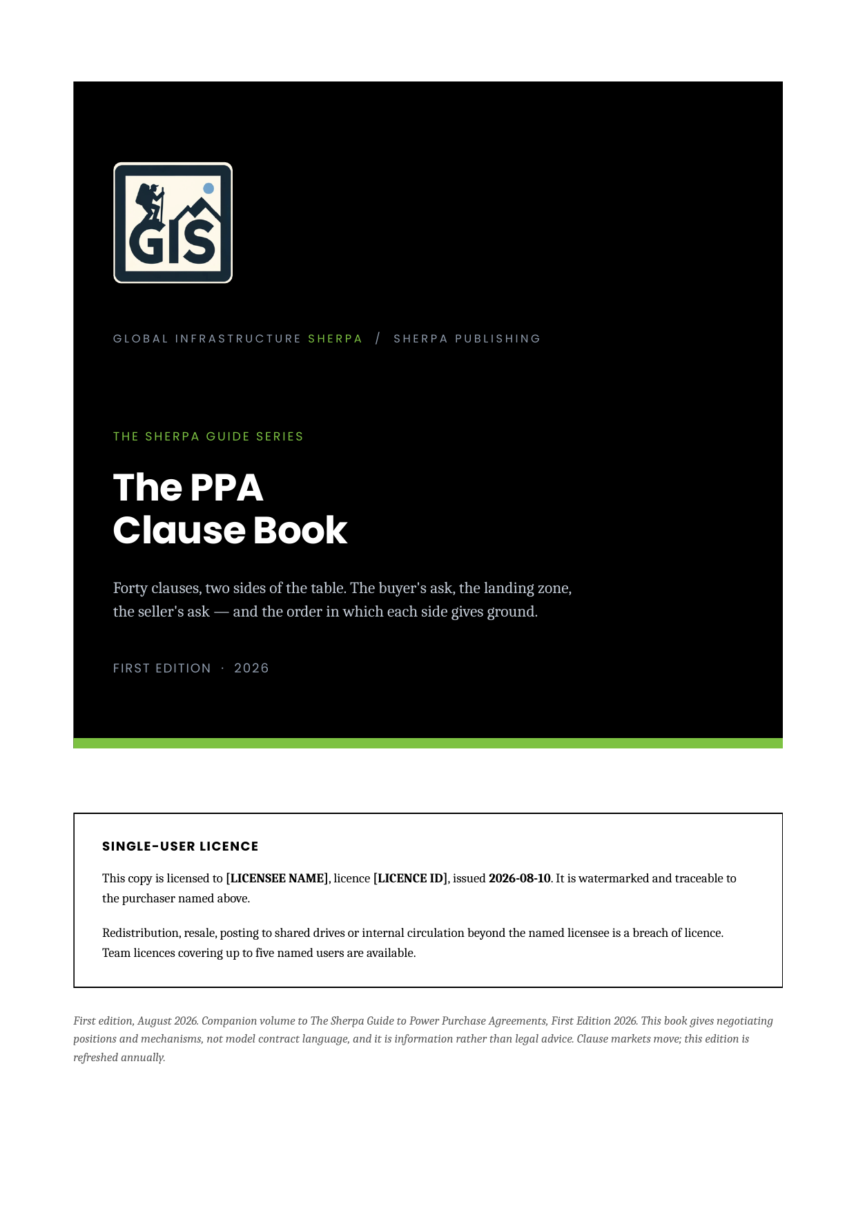 The PPA Clause Book cover