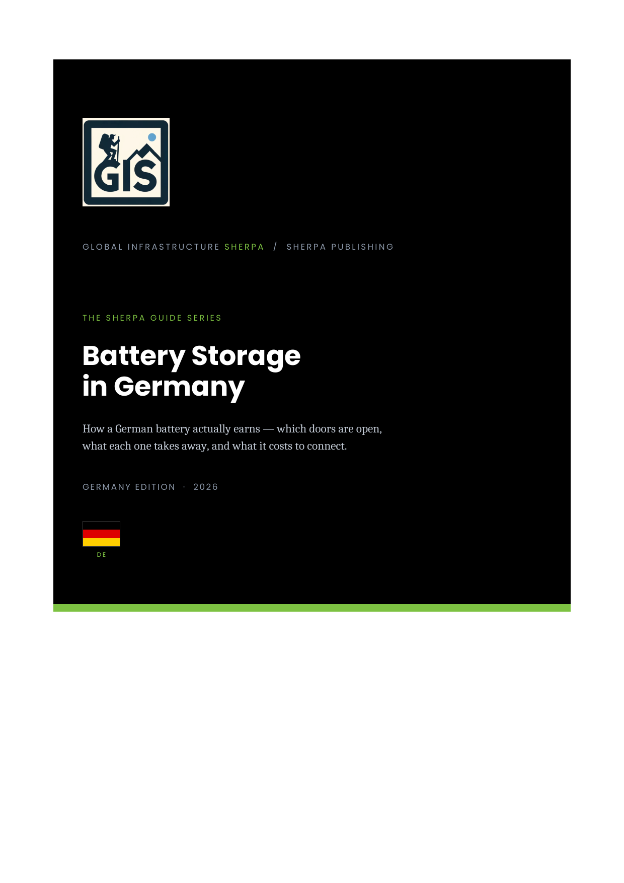 Battery Storage in Germany cover