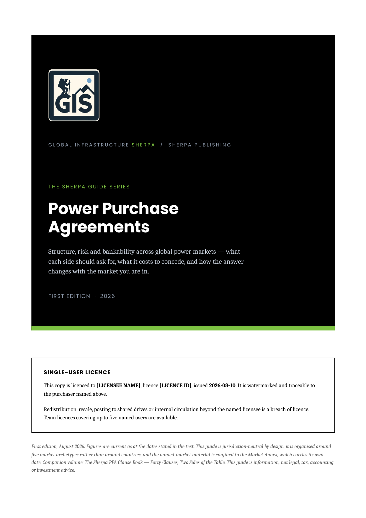 Power Purchase Agreements cover