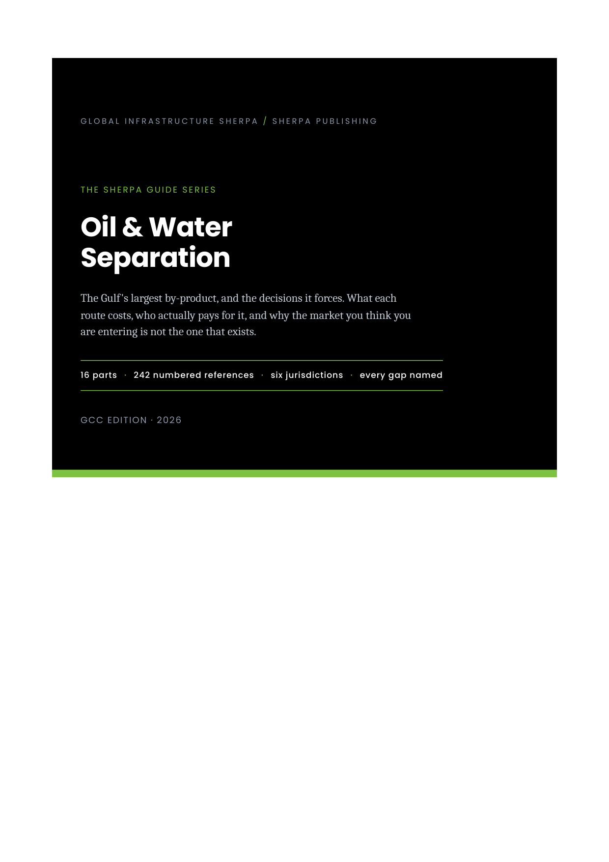 Oil & Water Separation cover